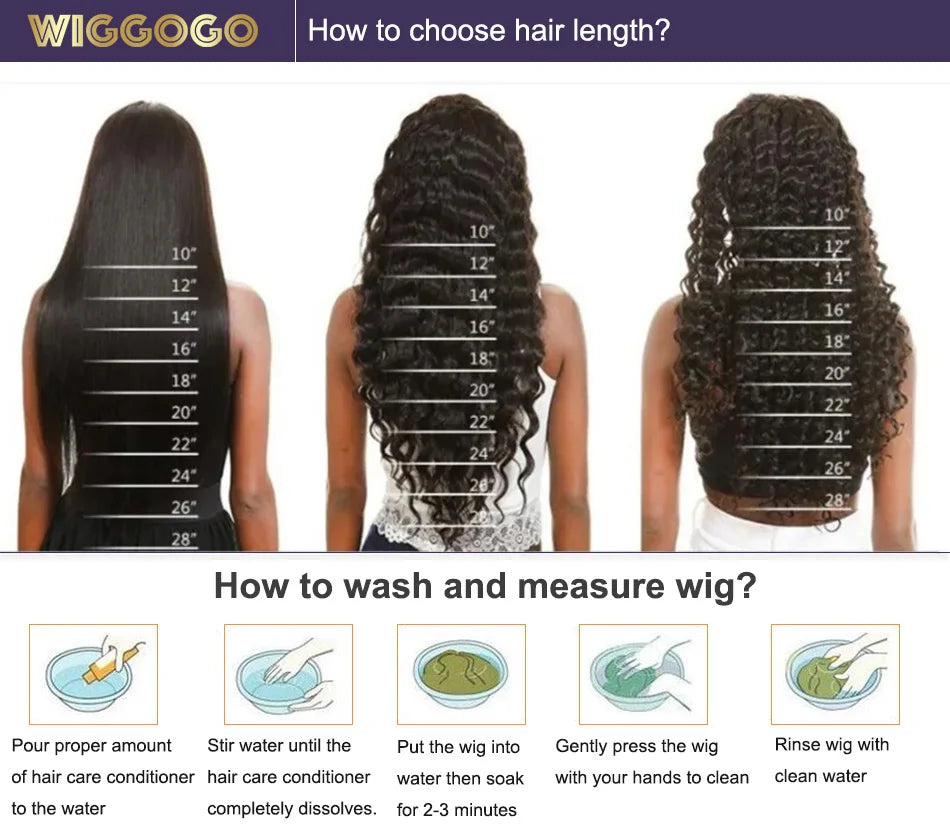 Wiggogo Blonde Lace Front Wig Human Hair Body Wave 613 Hd Lace Frontal Wig