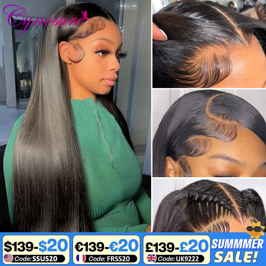 13X4/13X6 HD Transparent Lace Front Human