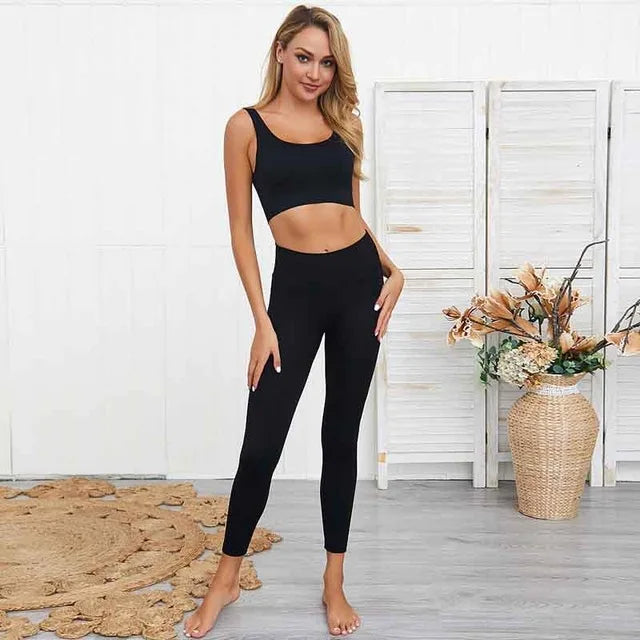 2022 Seamless Yoga Set Workout Clothes for Women Sport Set Outfit