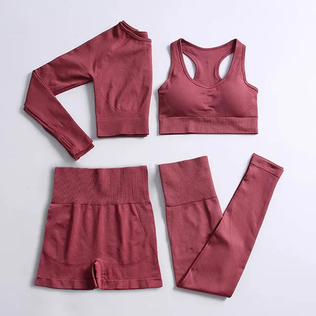 2022 Seamless Yoga Set Workout Clothes for Women Sport Set Outfit