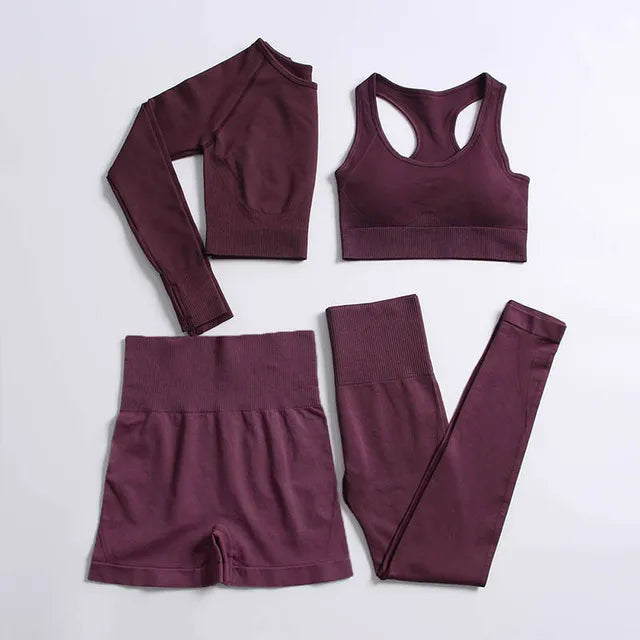 2022 Seamless Yoga Set Workout Clothes for Women Sport Set Outfit