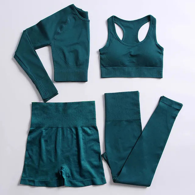 2022 Seamless Yoga Set Workout Clothes for Women Sport Set Outfit
