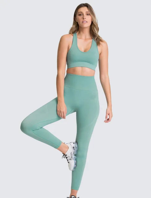 2022 Seamless Yoga Set Workout Clothes for Women Sport Set Outfit