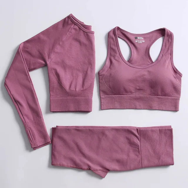 2022 Seamless Yoga Set Workout Clothes for Women Sport Set Outfit