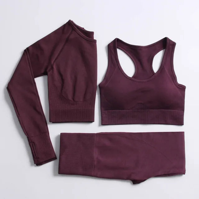 2022 Seamless Yoga Set Workout Clothes for Women Sport Set Outfit