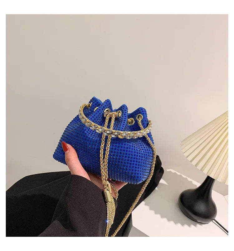 Luxury Diamonds Designer Party Handbag 2023 Tassel Chain Evening
