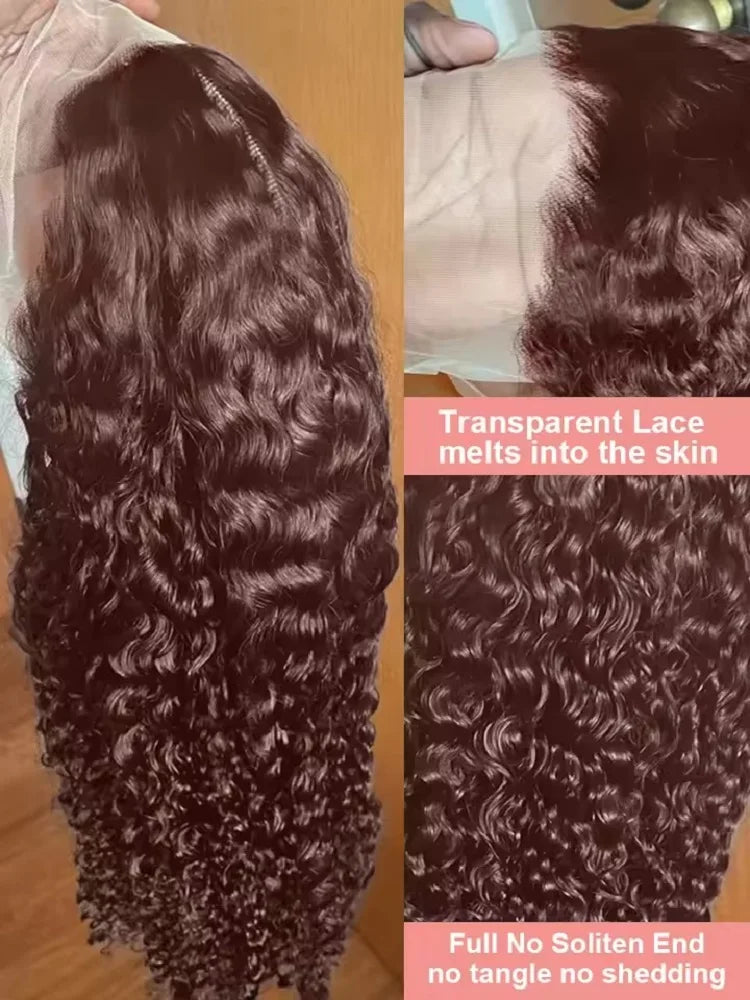 Chocolate Brown Lace Front Wigs 13x6 Hd Human Hair