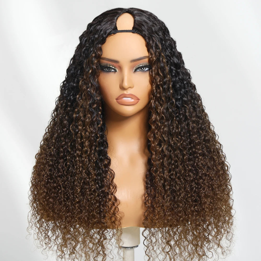 Jerry Curly V Part Wig