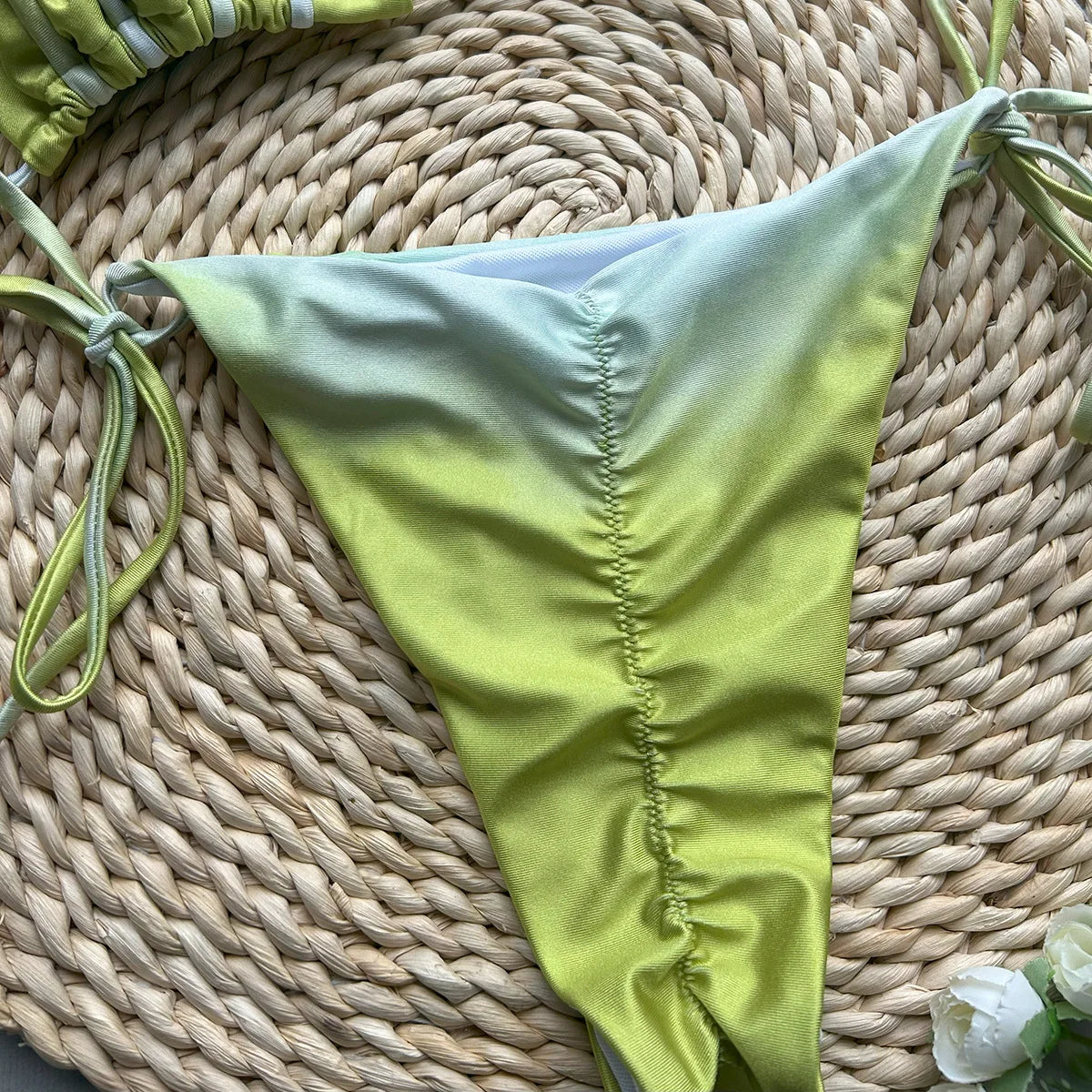 2025 New Bikini Sexy Tie Dye Split swimwear for woman Swimwear Women