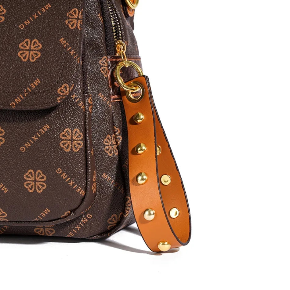 Women's Leather Backpack High-grade Texture Portable