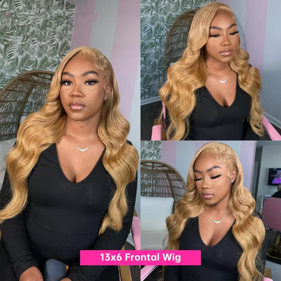 Honey Blond Body Wave 13x4 Lace Frontal
