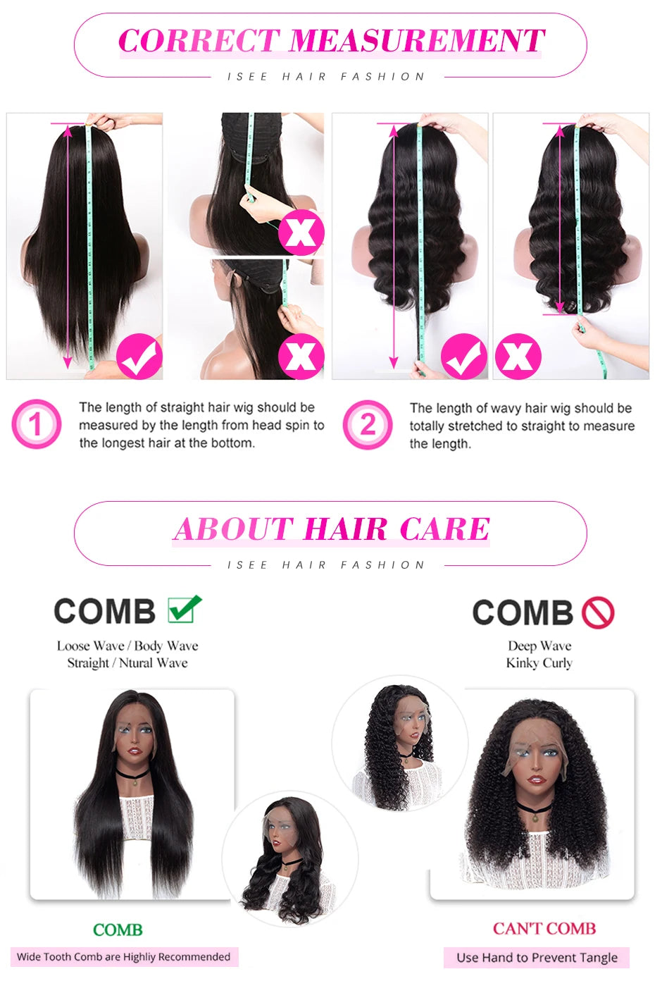 Water Wave Glueless Wig Pre-Cut Lace Wig 180% Pre-Plucked