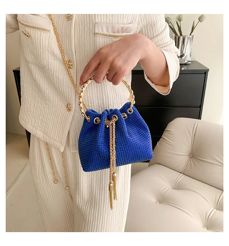 Luxury Diamonds Designer Party Handbag 2023 Tassel Chain Evening