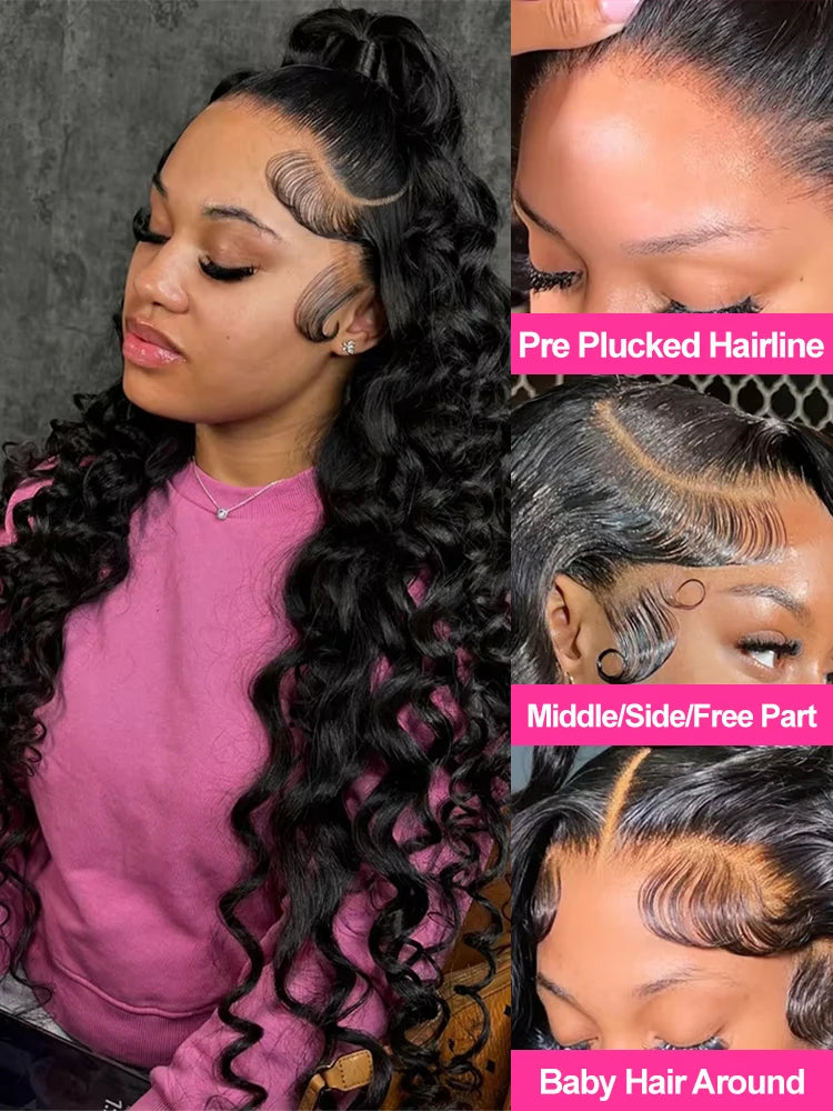 HD 13x6 Loose Deep Wave Transparent