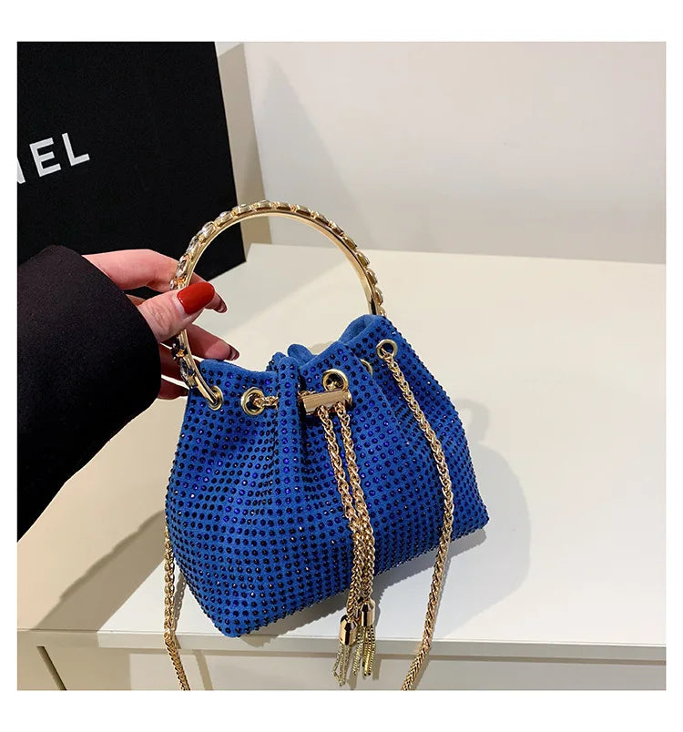 Luxury Diamonds Designer Party Handbag 2023 Tassel Chain Evening