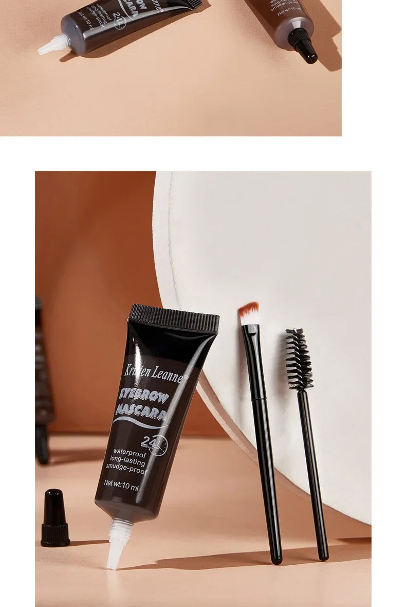 Natural 6 Colors Liquid Dyeing Eyebrow Cream Set Waterproof Durable Brown Tint Eyebrow Henna Mascara Eyebrows Paint Makeup