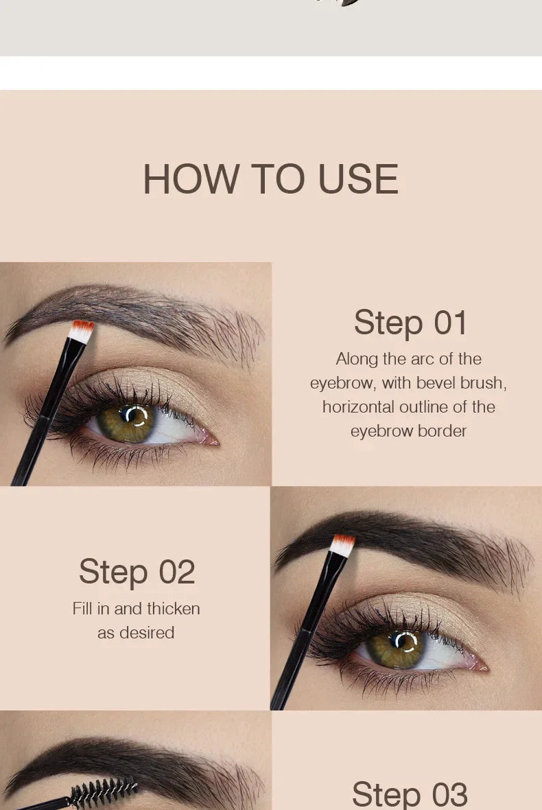 Natural 6 Colors Liquid Dyeing Eyebrow Cream Set Waterproof Durable Brown Tint Eyebrow Henna Mascara Eyebrows Paint Makeup