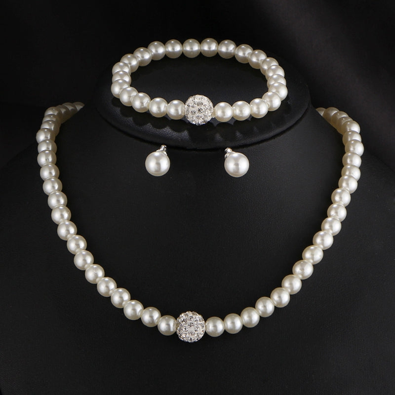 Womens Bride Wedding Jewelry Set Rhinestone