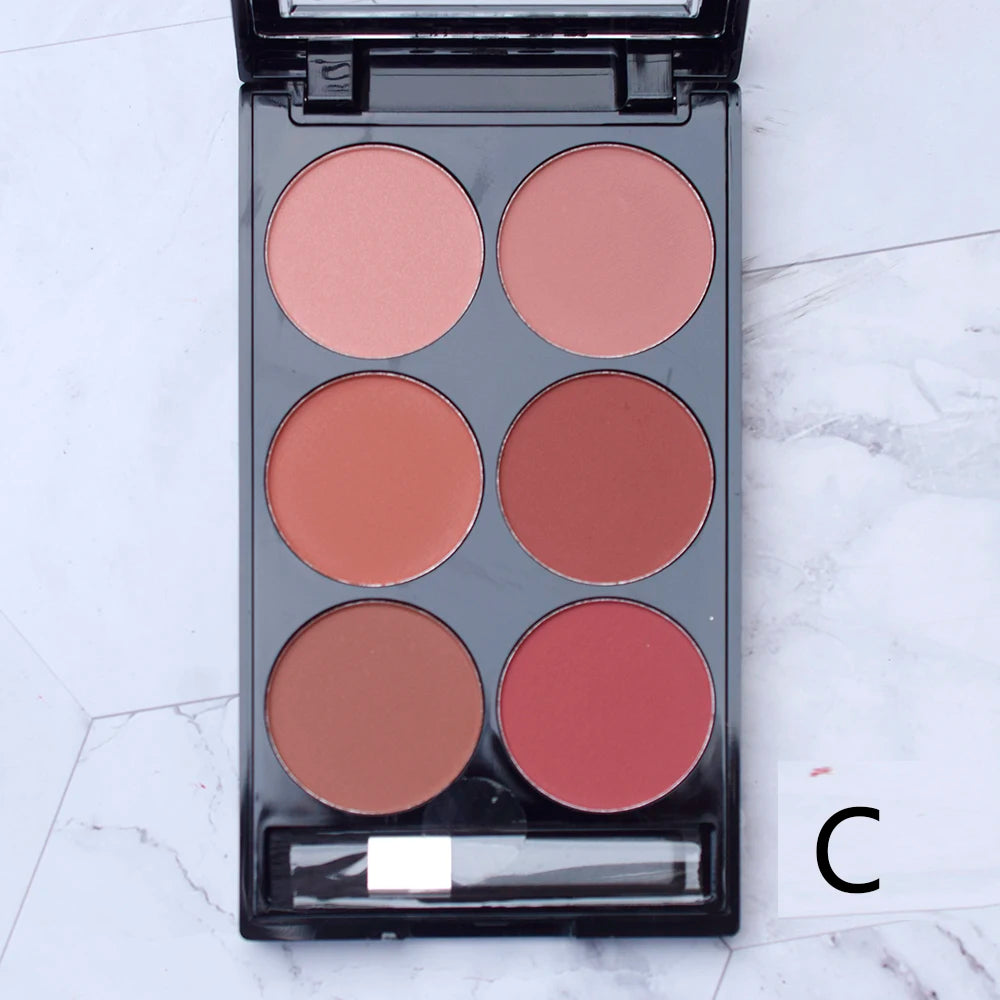 6-Color Blush & Contouring All-In-One Palette