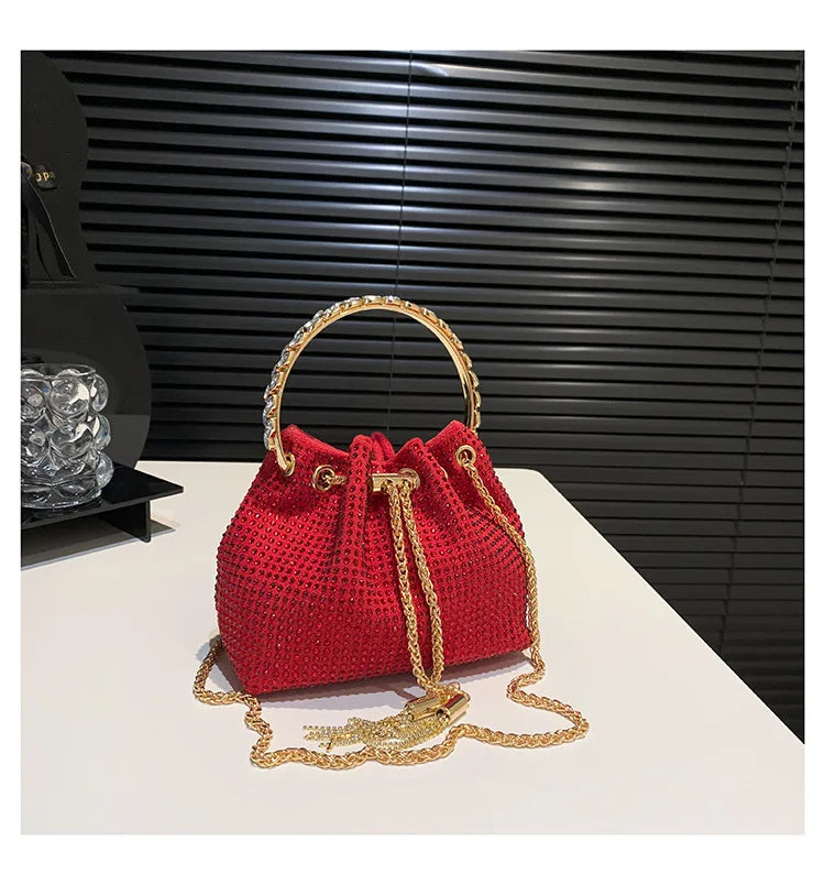Luxury Diamonds Designer Party Handbag 2023 Tassel Chain Evening