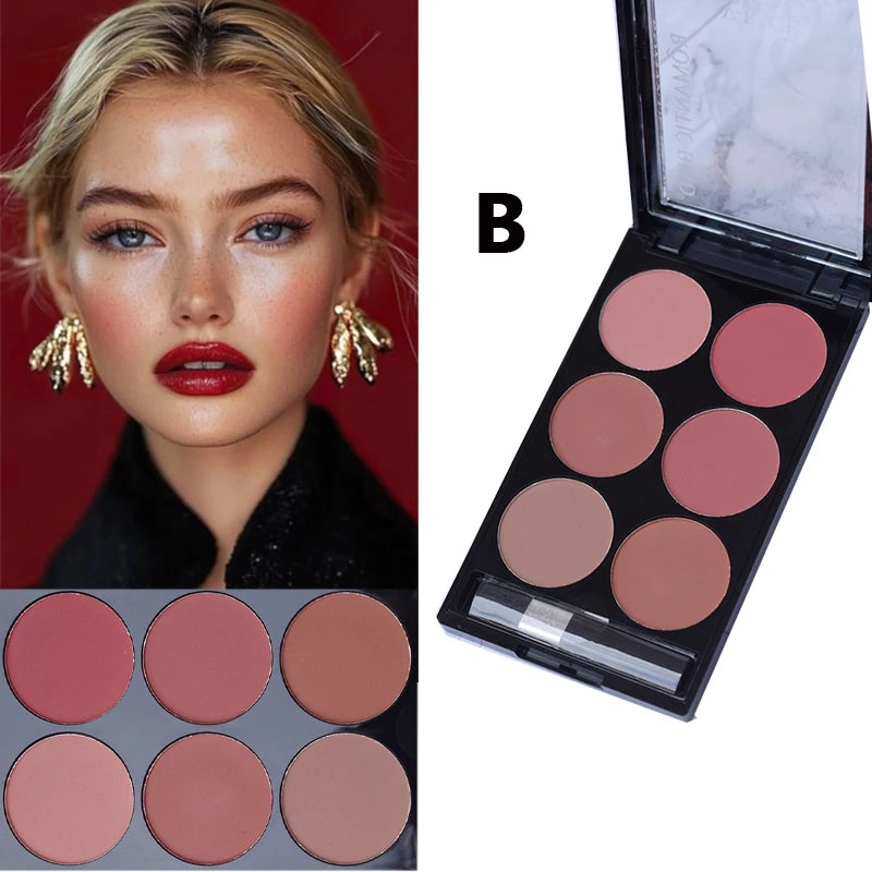 6-Color Blush & Contouring All-In-One Palette