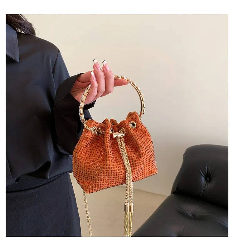 Luxury Diamonds Designer Party Handbag 2023 Tassel Chain Evening