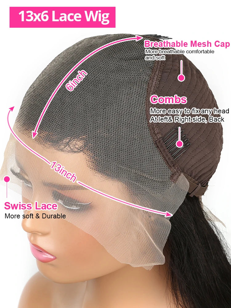 HD 13x6 Loose Deep Wave Transparent