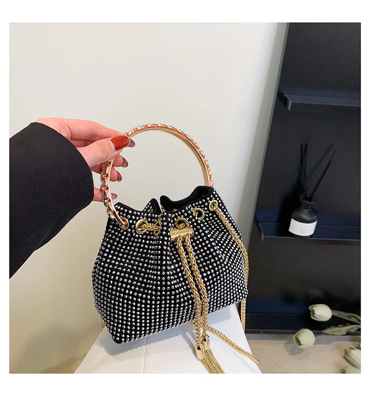 Luxury Diamonds Designer Party Handbag 2023 Tassel Chain Evening