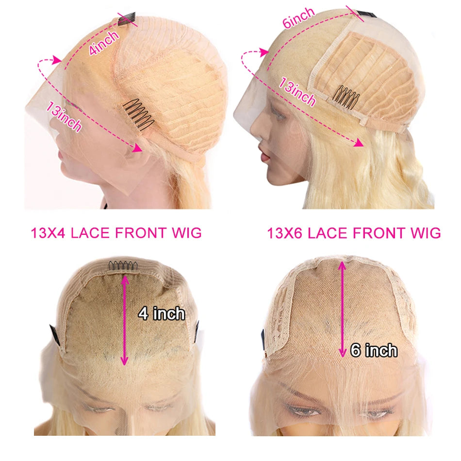 13x6 HD Transparent 613 Blond