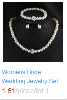 Womens Bride Wedding Jewelry Set Rhinestone