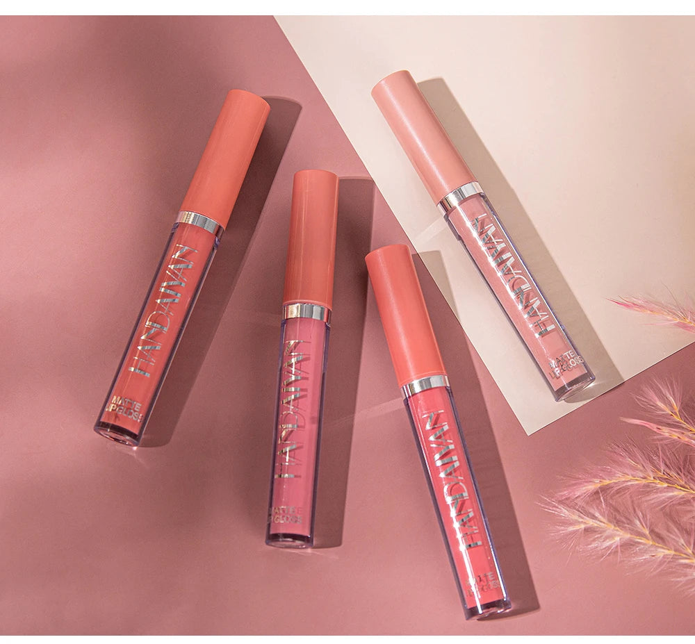 Set of 6 NonStick Cup Liquid lipstick , Long-Lasting Lip