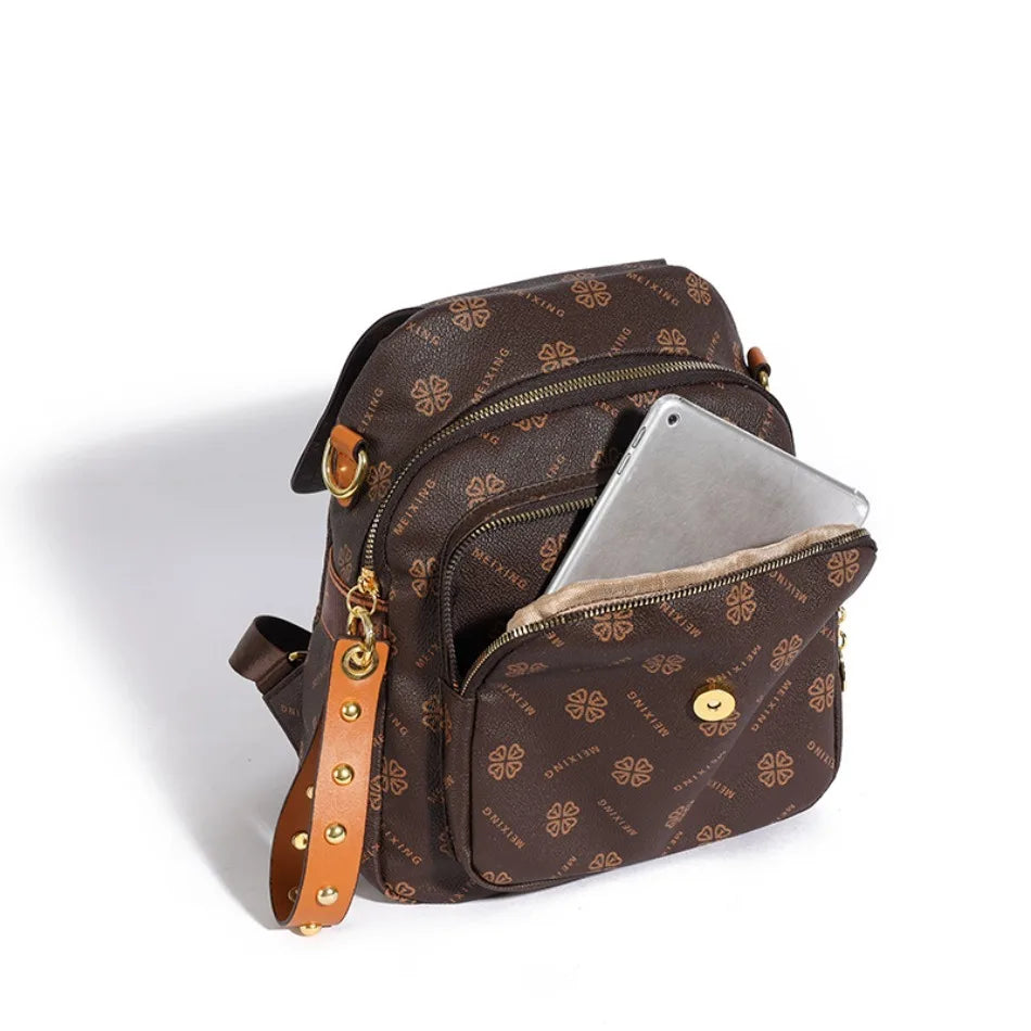 Women's Leather Backpack High-grade Texture Portable