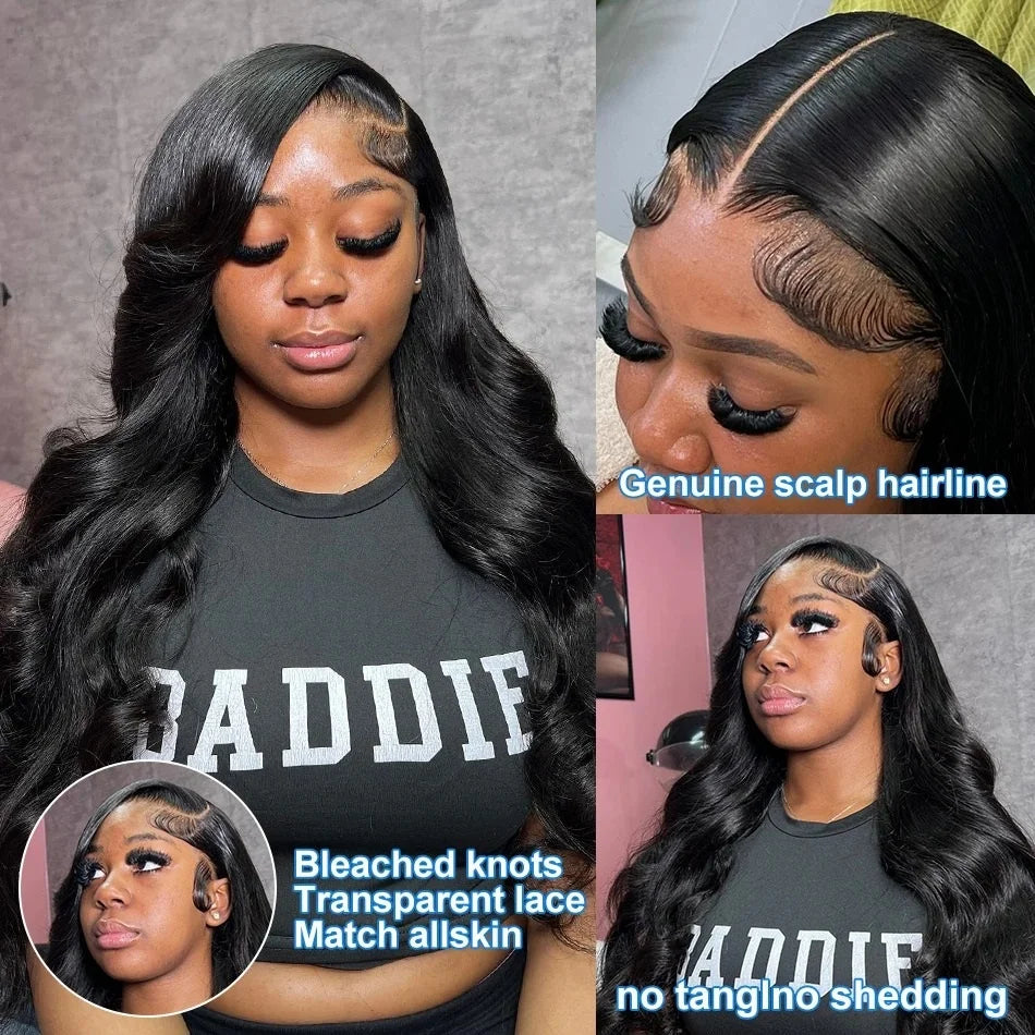 30 40 Inch 13x4 Body Wave HD Lace Frontal Wigs