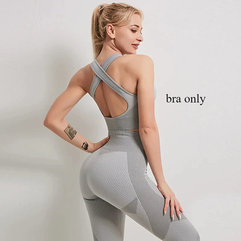 Gym Wear Yoga Top Bra Sports Outfits Seperately Sold Fitness Leggings
