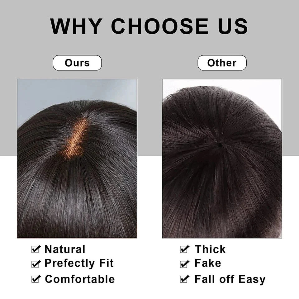 Choice Short Bob Wig Bone Straight 100% Human Hair