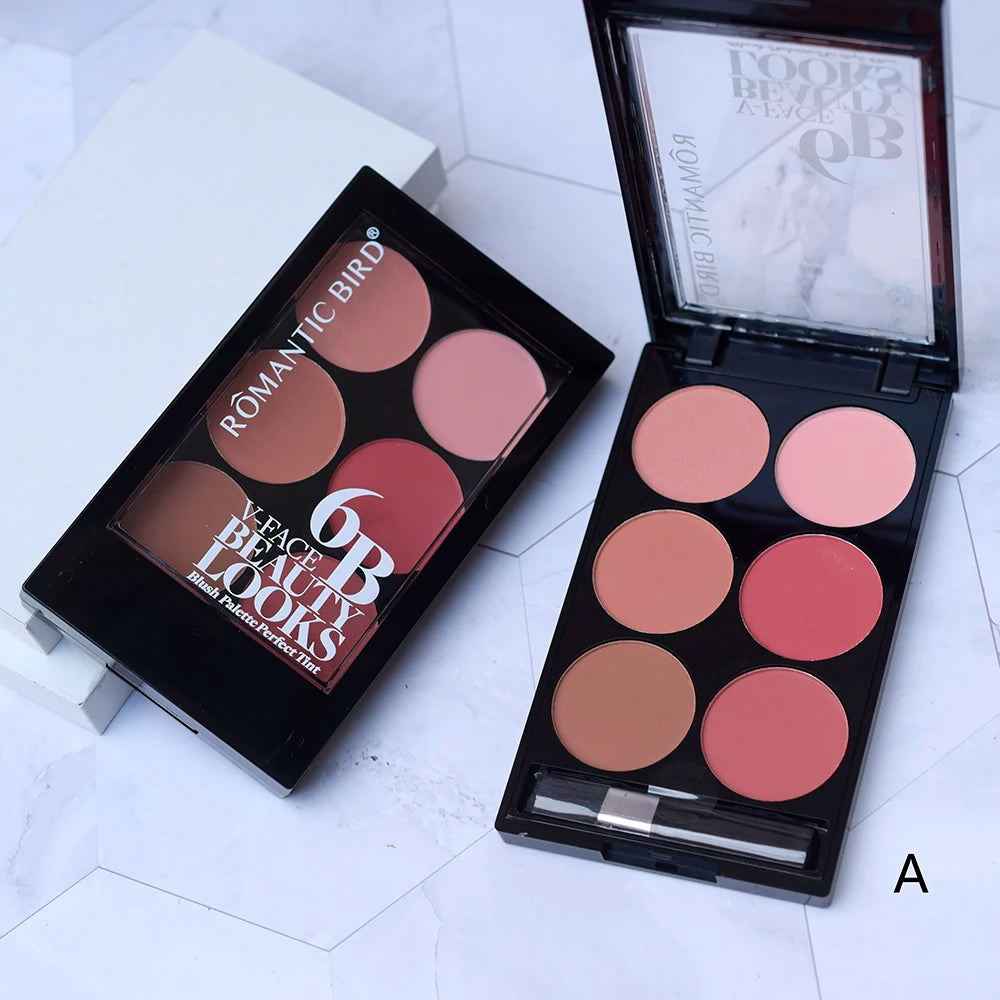 6-Color Blush & Contouring All-In-One Palette
