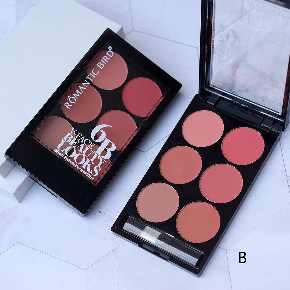 6-Color Blush & Contouring All-In-One Palette