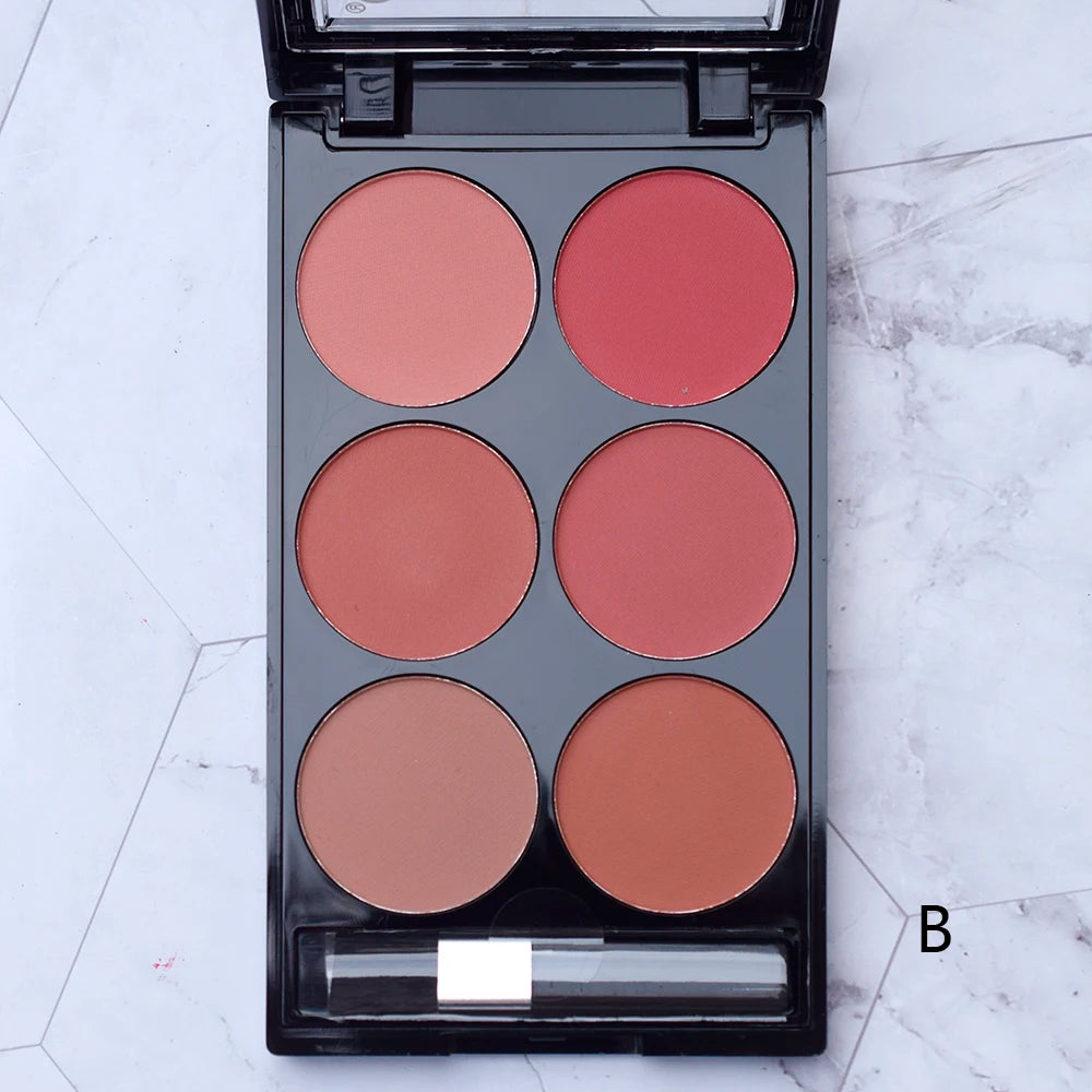 6-Color Blush & Contouring All-In-One Palette
