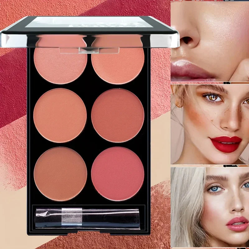 6-Color Blush & Contouring All-In-One Palette