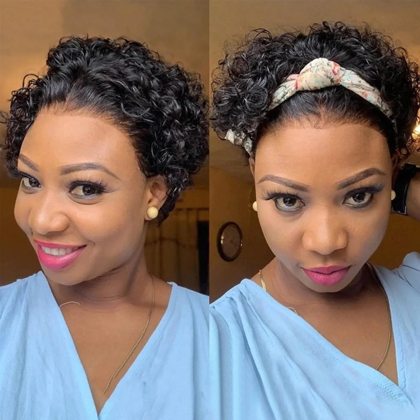 Pixie Cut Wigs Human HaiShort