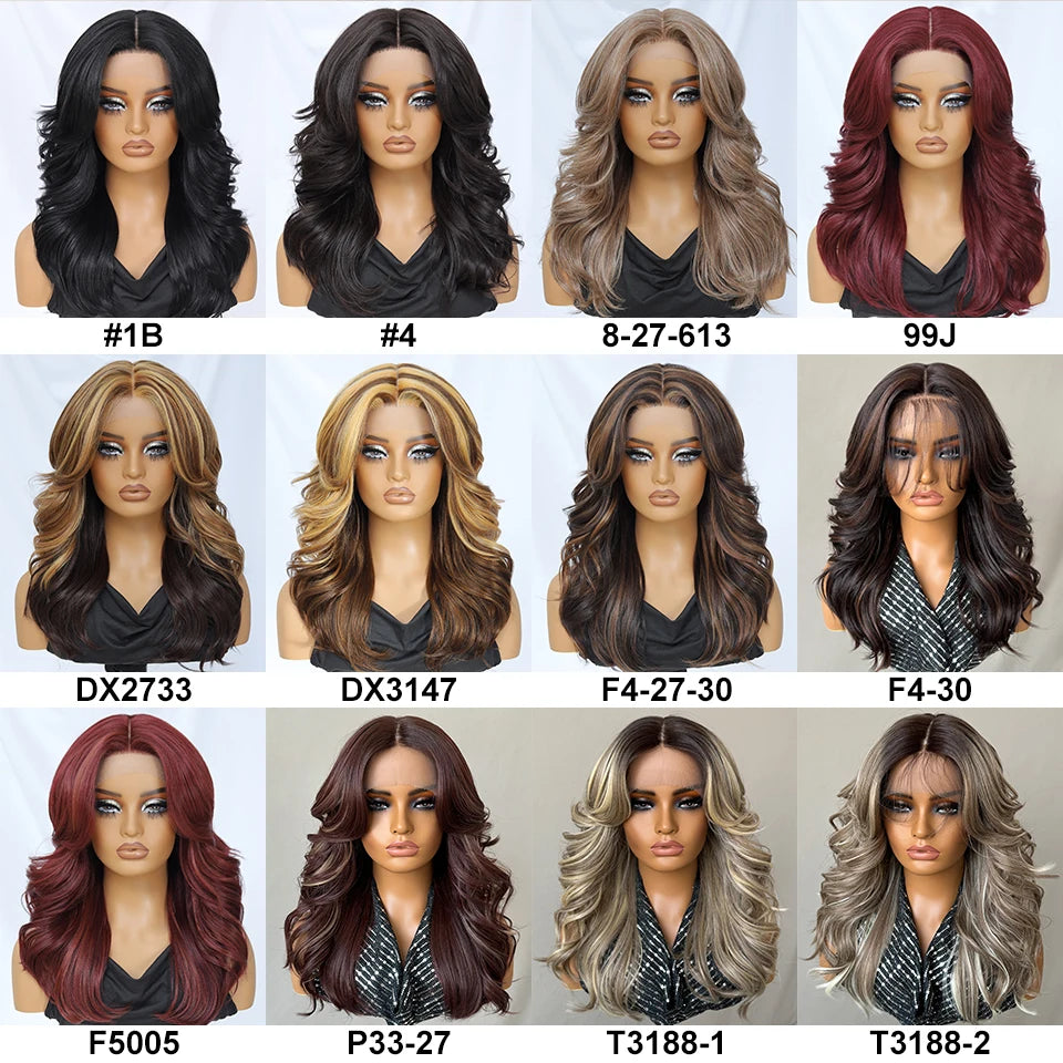 Body Wave Layered Wigs With Bangs For Women