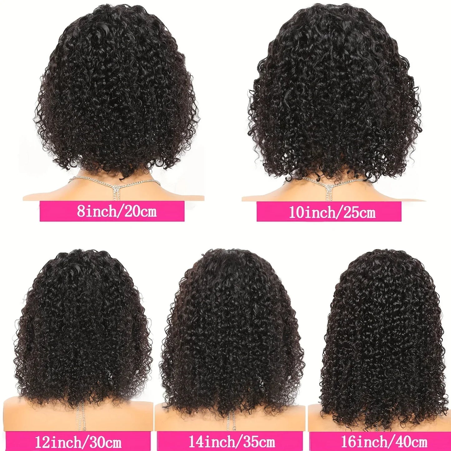 Brazilian Hair Kinky Curly 4X4 Lace Closure Short