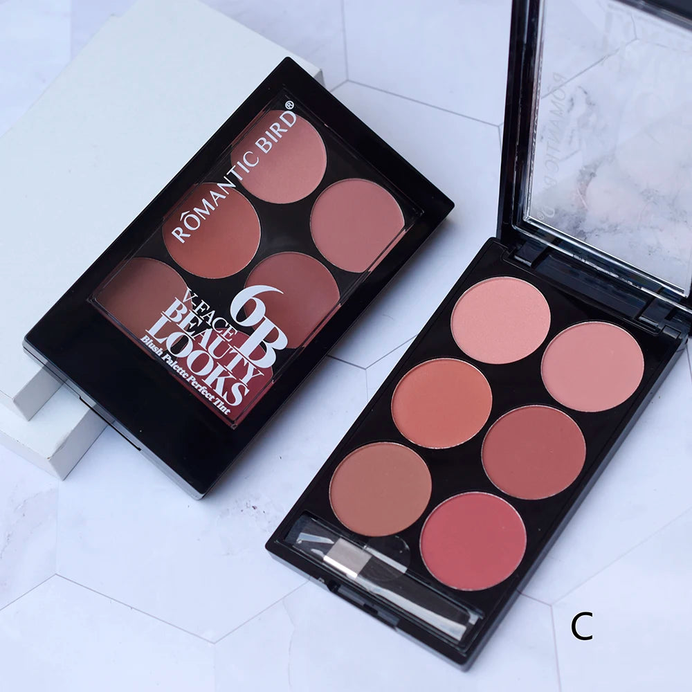 6-Color Blush & Contouring All-In-One Palette