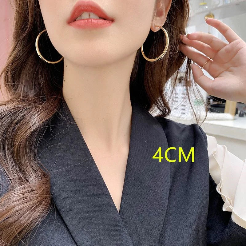 New Fashion 18K Gold Hoop Earrings For Women