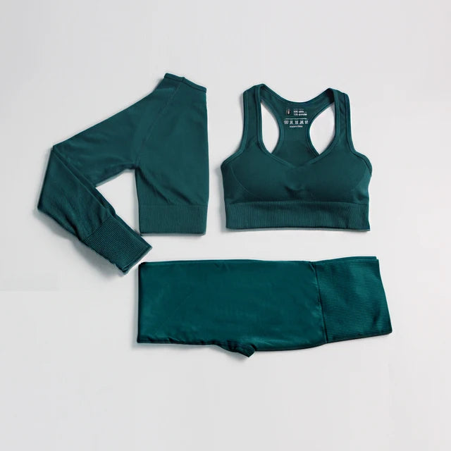 2022 Seamless Yoga Set Workout Clothes for Women Sport Set Outfit