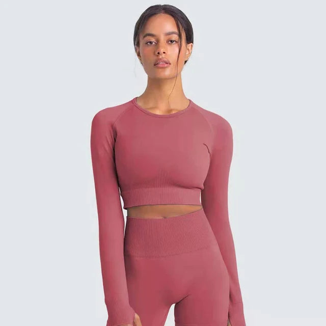 2022 Seamless Yoga Set Workout Clothes for Women Sport Set Outfit