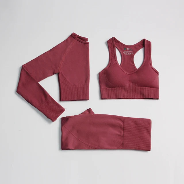 2022 Seamless Yoga Set Workout Clothes for Women Sport Set Outfit