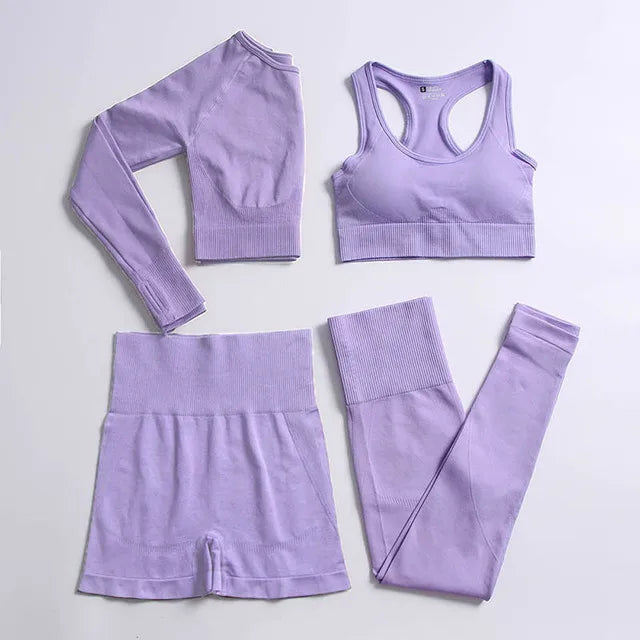 2022 Seamless Yoga Set Workout Clothes for Women Sport Set Outfit