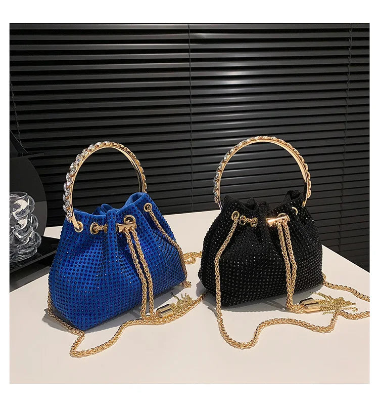 Luxury Diamonds Designer Party Handbag 2023 Tassel Chain Evening