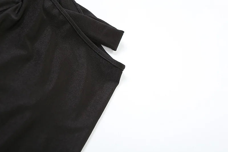Bandage Sexy Hollow Out 2 Piece Sets Flare Pants Women Luxury